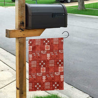 Vintage Hawaiian Quilting Patterns Garden Flag Red Style Tribal Fabric Patchwork - Polynesian Pride