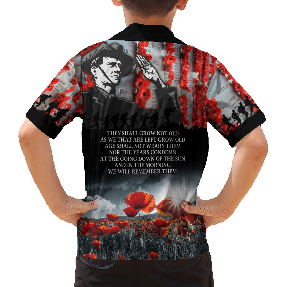ANZAC DAY Heroes Of The Gallipoli Family Matching Tank Maxi Dress and Hawaiian Shirt LT9 - Polynesian Pride