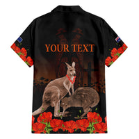 Kangaroo and Kiwi Bird ANZAC Day Custom Family Matching Long Sleeve Bodycon Dress and Hawaiian Shirt Soldier Style LT9 - Polynesian Pride