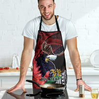 American Samoa Bald Eagle Personalized Apron Samoa Muamua Le Atua LT9 - Polynesian Pride