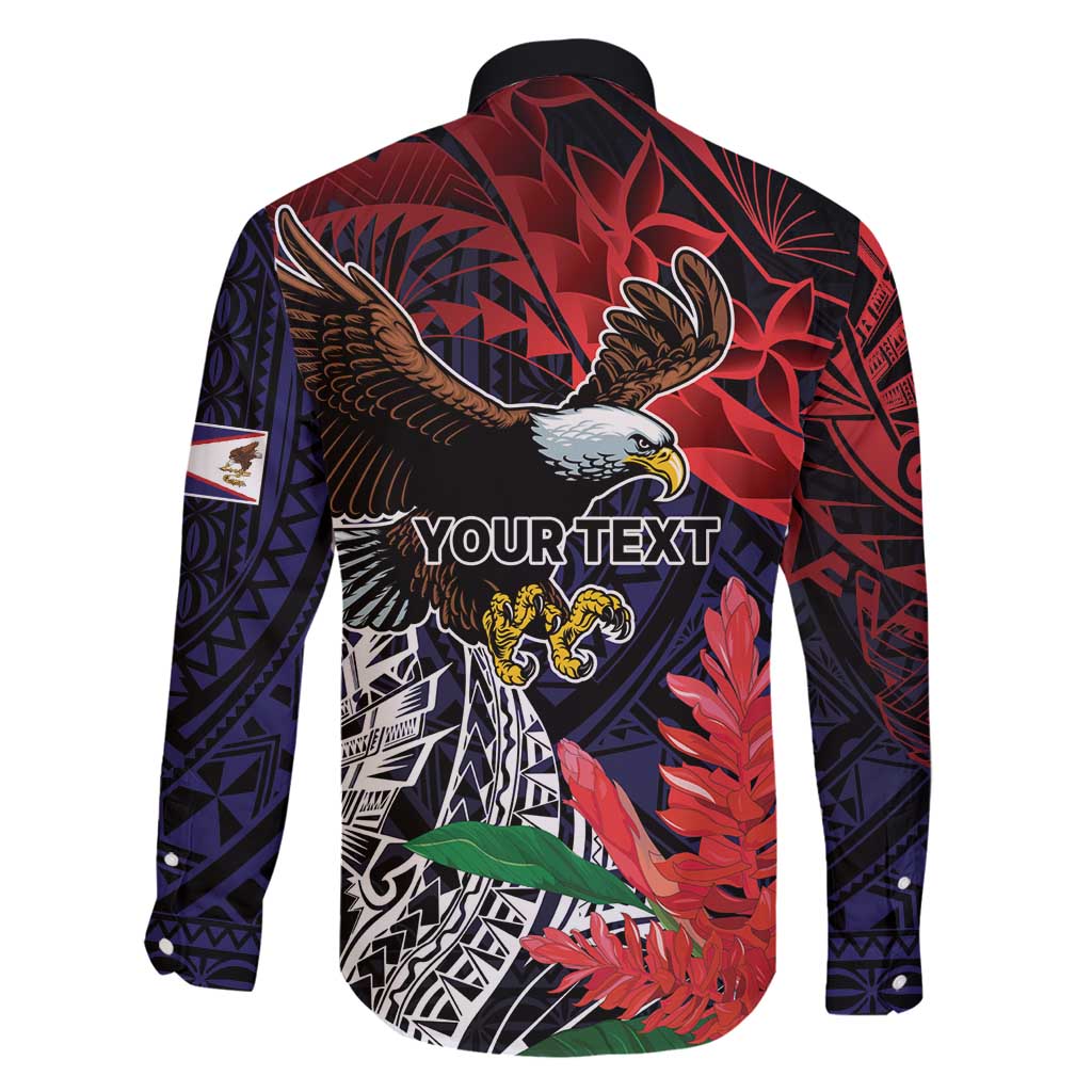 American Samoa Bald Eagle Personalized Family Matching Puletasi and Hawaiian Shirt Samoa Muamua Le Atua