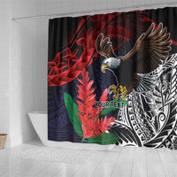 American Samoa Bald Eagle Personalized Shower Curtain Samoa Muamua Le Atua