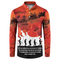 Anzac Day Gallipoli Personalised Button Sweatshirt Red Poppy Flowers