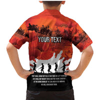 Anzac Day Gallipoli Personalised Family Matching Mermaid Dress and Hawaiian Shirt Red Poppy Flowers