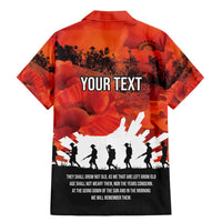 Anzac Day Gallipoli Personalised Family Matching Mermaid Dress and Hawaiian Shirt Red Poppy Flowers