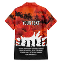 Anzac Day Gallipoli Personalised Family Matching Puletasi and Hawaiian Shirt Red Poppy Flowers