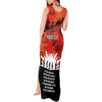 Anzac Day Gallipoli Personalised Tank Maxi Dress Red Poppy Flowers LT9 - Polynesian Pride