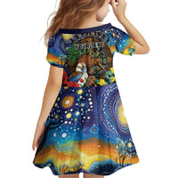 Kiwi-Kookaburra Bird ANZAC Personalised Family Matching Tank Maxi Dress and Hawaiian Shirt Aussie Golden Wattle Poppy Flowers