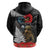 Kiwi-Tui Bird Soldier ANZAC Day Personalised Hoodie Maori Silver Fern Motif