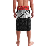 Kiwi-Tui Bird Soldier ANZAC Day Personalised Lavalava Maori Silver Fern Motif