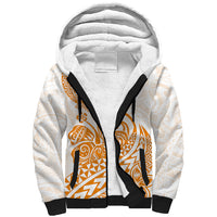 Polynesian Sherpa Hoodie Tribal Tattoo Gold Screen Color LT9 Unisex Gold - Polynesian Pride
