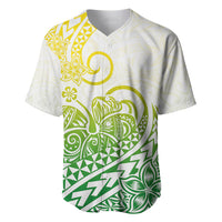 Polynesian Baseball Jersey Tribal Tattoo Gradient 01 Screen Color LT9 - Polynesian Pride