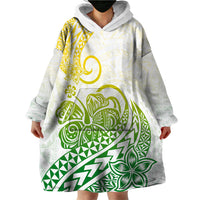 Polynesian Wearable Blanket Hoodie Tribal Tattoo Gradient 01 Screen Color LT9 - Polynesian Pride