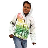 Polynesian Kid Hoodie Tribal Tattoo Gradient 02 Screen Color LT9 - Polynesian Pride