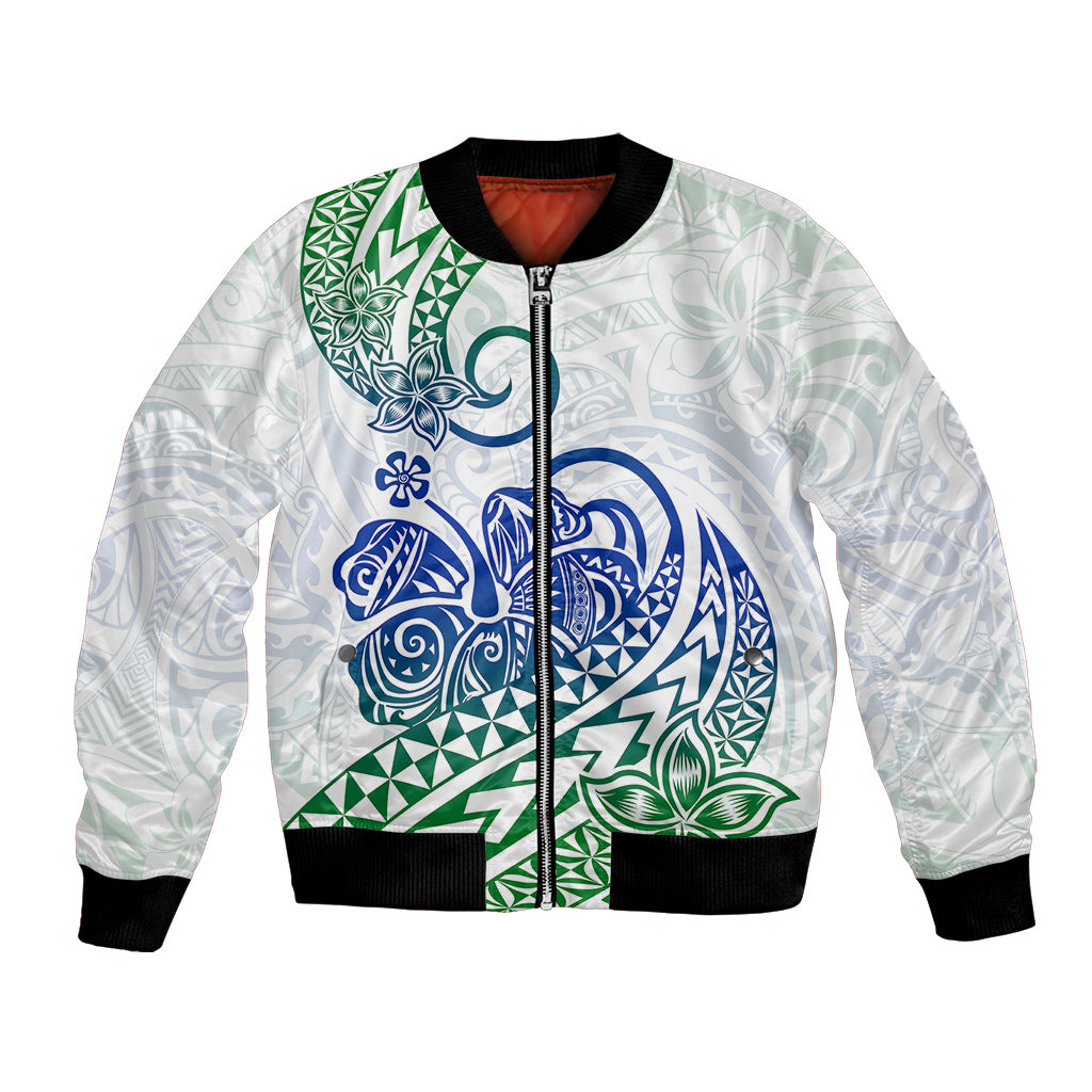 Polynesian Bomber Jacket Tribal Tattoo Gradient 03 Screen Color LT9 Unisex Gradient - Polynesian Pride