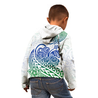 Polynesian Kid Hoodie Tribal Tattoo Gradient 03 Screen Color LT9 - Polynesian Pride