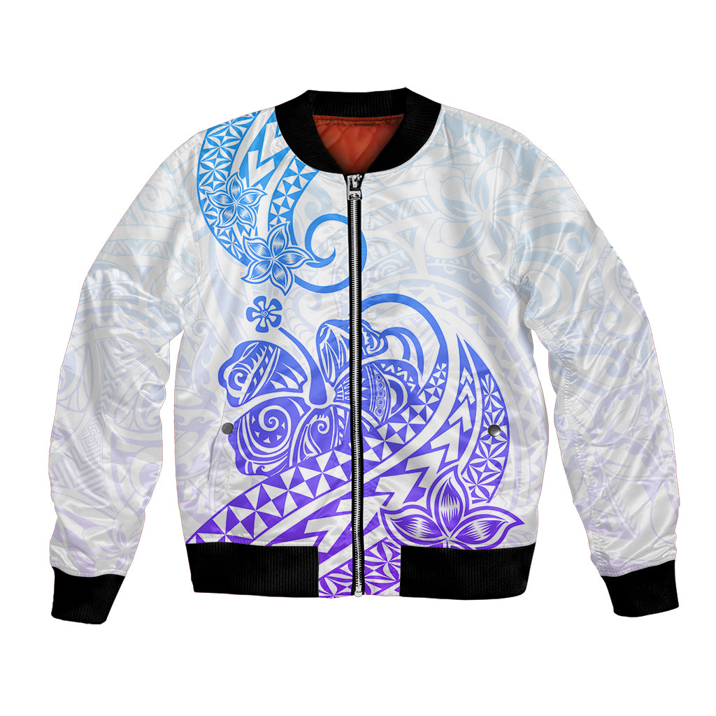 Polynesian Bomber Jacket Tribal Tattoo Gradient 04 Screen Color LT9 Unisex Gradient - Polynesian Pride