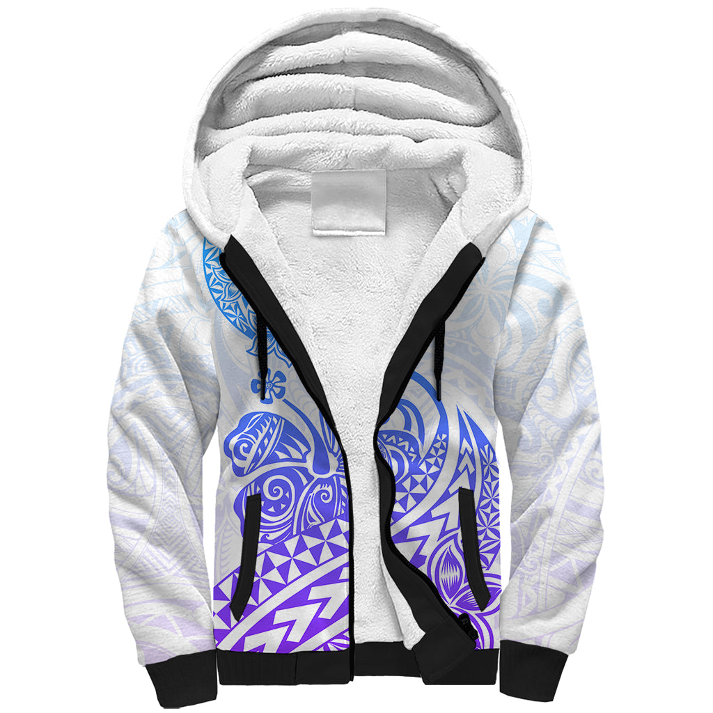 Polynesian Sherpa Hoodie Tribal Tattoo Gradient 04 Screen Color LT9 Unisex Gradient - Polynesian Pride