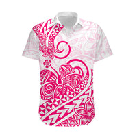 Polynesian Hawaiian Shirt Tribal Tattoo Pink Screen Color LT9 - Polynesian Pride