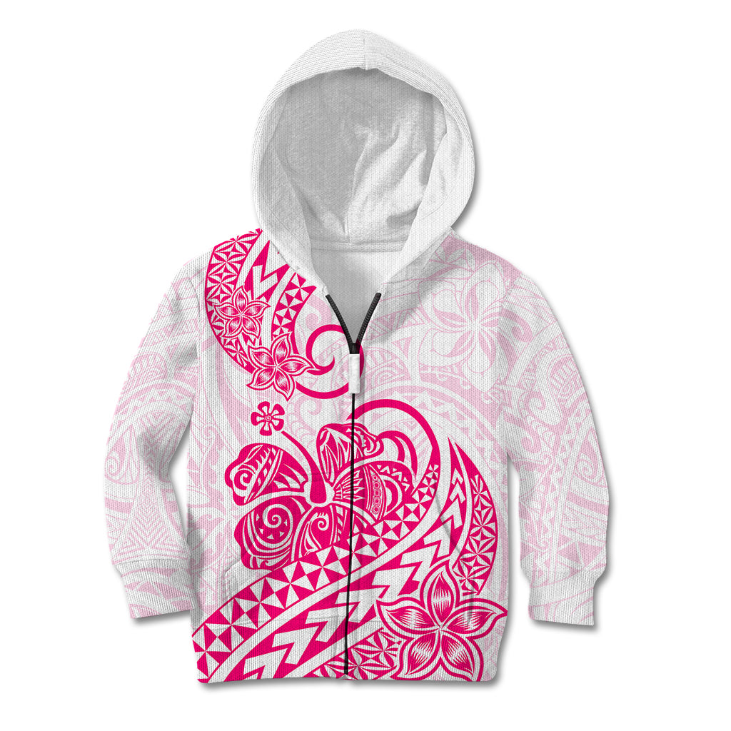 Polynesian Kid Hoodie Tribal Tattoo Pink Screen Color LT9 - Polynesian Pride