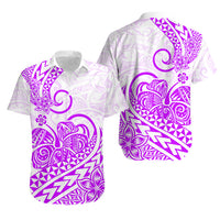 Polynesian Hawaiian Shirt Tribal Tattoo Purple Screen Color LT9 Purple - Polynesian Pride