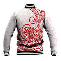 Polynesian Baseball Jacket Tribal Tattoo Red Screen Color LT9 - Polynesian Pride