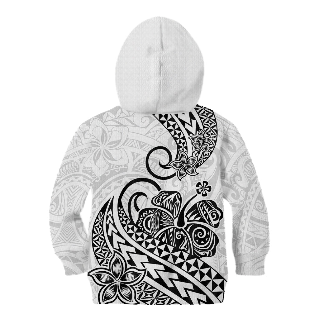 Polynesian Kid Hoodie Tribal Tattoo Black Screen Color LT9 Zip Hoodie Black - Polynesian Pride