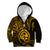 Polynesian Pride Guam Kid Hoodie With Polynesian Tribal Tattoo and Coat of Arms Gold Version LT9 - Polynesian Pride