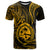 Polynesian Pride Guam T Shirt With Polynesian Tribal Tattoo and Coat of Arms Gold Version LT9 Gold - Polynesian Pride