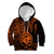 Polynesian Pride Guam Kid Hoodie With Polynesian Tribal Tattoo and Coat of Arms Orange Version LT9 Hoodie Orange - Polynesian Pride