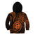 Polynesian Pride Guam Kid Hoodie With Polynesian Tribal Tattoo and Coat of Arms Orange Version LT9 Zip Hoodie Orange - Polynesian Pride