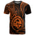 Polynesian Pride Guam T Shirt With Polynesian Tribal Tattoo and Coat of Arms Orange Version LT9 Orange - Polynesian Pride