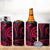 Polynesian Guam Coat of Arms 4 in 1 Can Cooler Tumbler Polynesian Tribal Tattoo Pink Version