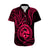 Polynesian Pride Guam Hawaiian Shirt With Polynesian Tribal Tattoo and Coat of Arms Pink Version LT9 - Polynesian Pride