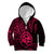 Polynesian Pride Guam Kid Hoodie With Polynesian Tribal Tattoo and Coat of Arms Pink Version LT9 - Polynesian Pride