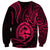 Polynesian Pride Guam Sweatshirt With Polynesian Tribal Tattoo and Coat of Arms Pink Version LT9 - Polynesian Pride