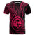 Polynesian Pride Guam T Shirt With Polynesian Tribal Tattoo and Coat of Arms Pink Version LT9 Pink - Polynesian Pride