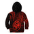Polynesian Pride Guam Kid Hoodie With Polynesian Tribal Tattoo and Coat of Arms Red Version LT9 Zip Hoodie Red - Polynesian Pride