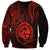 Polynesian Pride Guam Sweatshirt With Polynesian Tribal Tattoo and Coat of Arms Red Version LT9 Unisex Red - Polynesian Pride