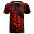Polynesian Pride Guam T Shirt With Polynesian Tribal Tattoo and Coat of Arms Red Version LT9 Red - Polynesian Pride