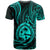 Polynesian Pride Guam T Shirt With Polynesian Tribal Tattoo and Coat of Arms Turquoise Version LT9 - Polynesian Pride