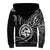Polynesian Pride Guam Sherpa Hoodie With Polynesian Tribal Tattoo and Coat of Arms Black Version LT9 - Polynesian Pride
