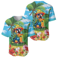 Always 5 O'clock Baseball Jersey Hawaiian Tropical Parrot - Polynesian Pride