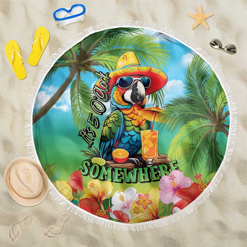 Always 5 O'clock Beach Blanket Hawaiian Tropical Parrot - Polynesian Pride