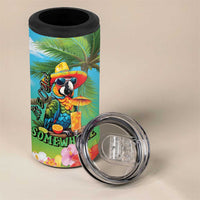 Always 5 O'clock 4 in 1 Can Cooler Tumbler Hawaiian Tropical Parrot - Polynesian Pride