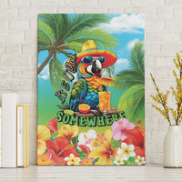 Always 5 O'clock Canvas Wall Art Hawaiian Tropical Parrot - Polynesian Pride