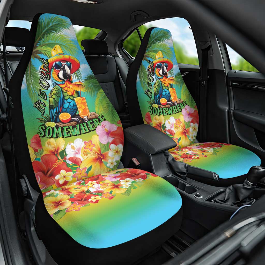 Always 5 O'clock Car Seat Cover Hawaiian Tropical Parrot - Polynesian Pride