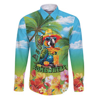 Always 5 O'clock Family Matching Long Sleeve Bodycon Dress and Hawaiian Shirt Hawaiian Tropical Parrot - Polynesian Pride