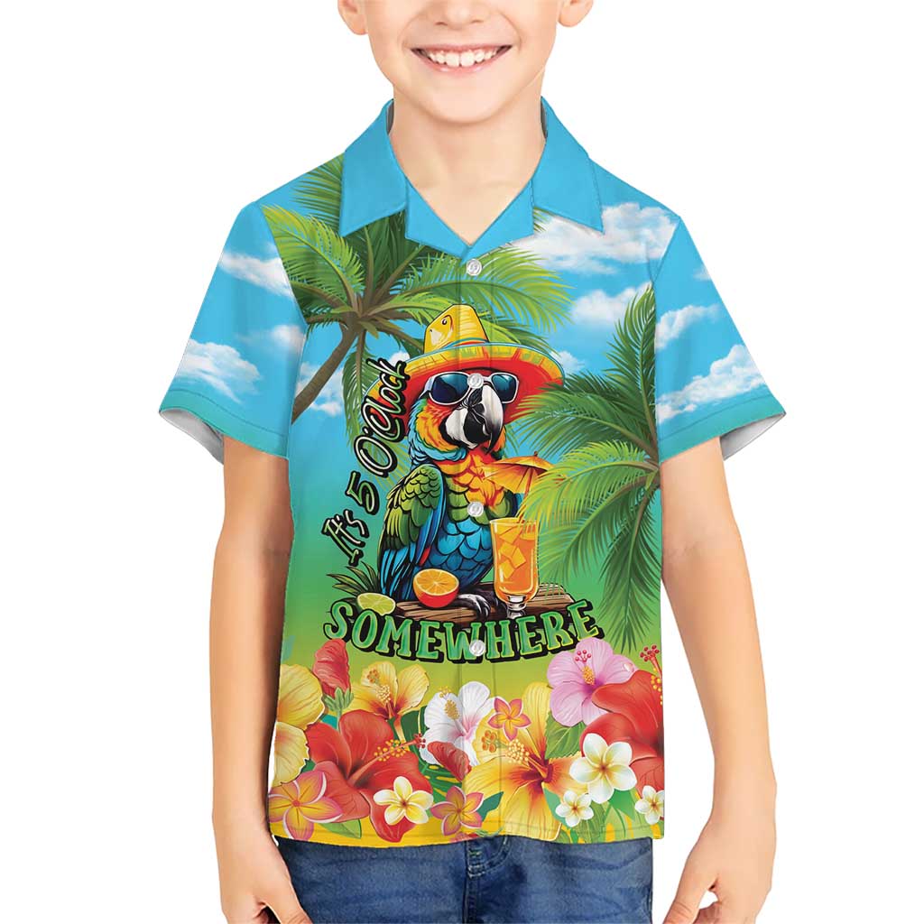 Always 5 O'clock Hawaiian Shirt Hawaiian Tropical Parrot - Polynesian Pride