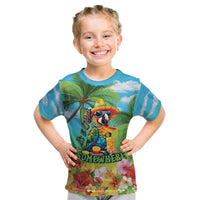 Always 5 O'clock Kid T Shirt Hawaiian Tropical Parrot - Polynesian Pride